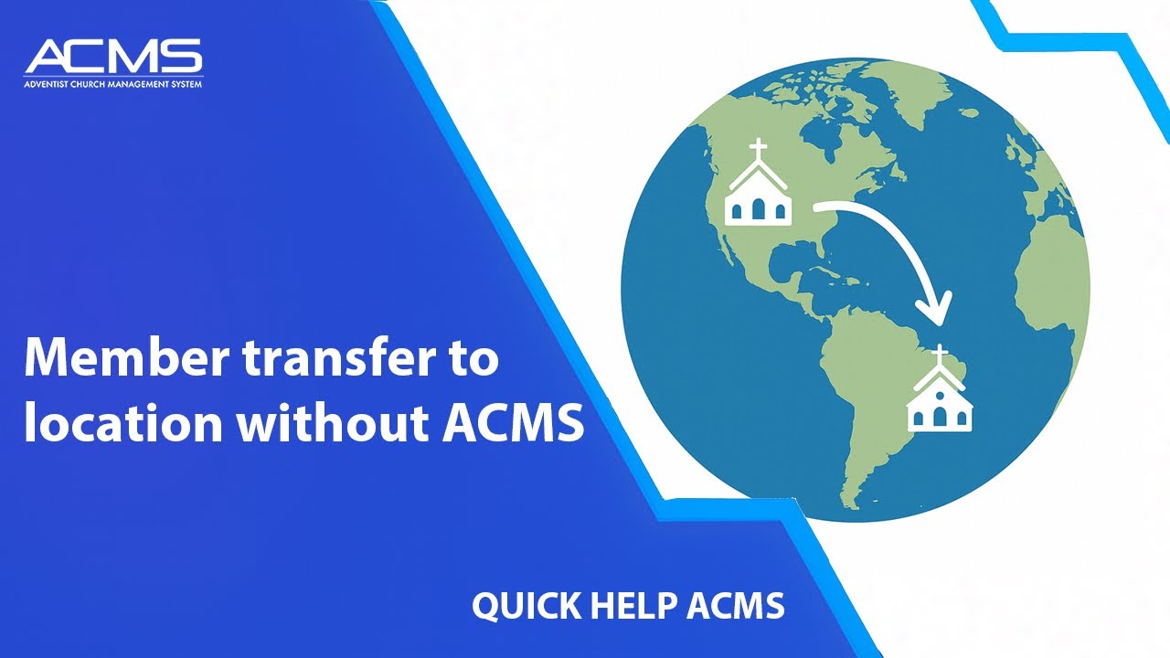 Member transfer to location without ACMS
