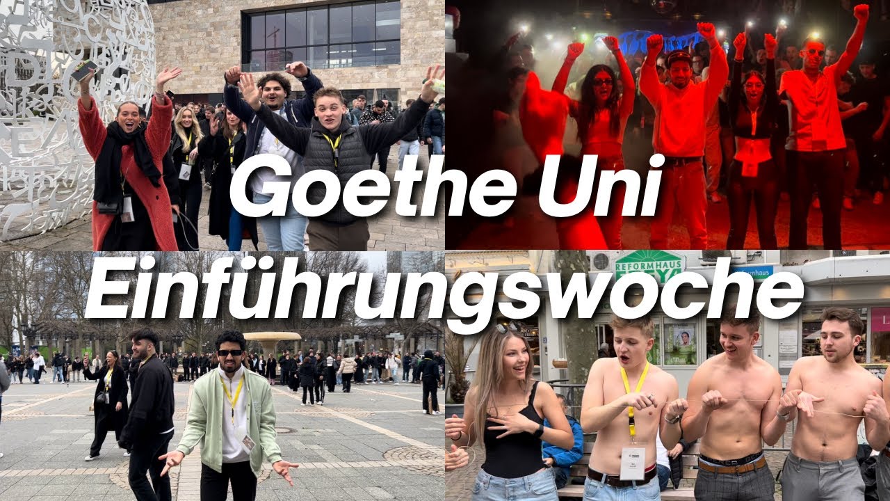 BESTE Einführungswoche auf der WELT!!! 😈 Goethe Uni Frankfurt
