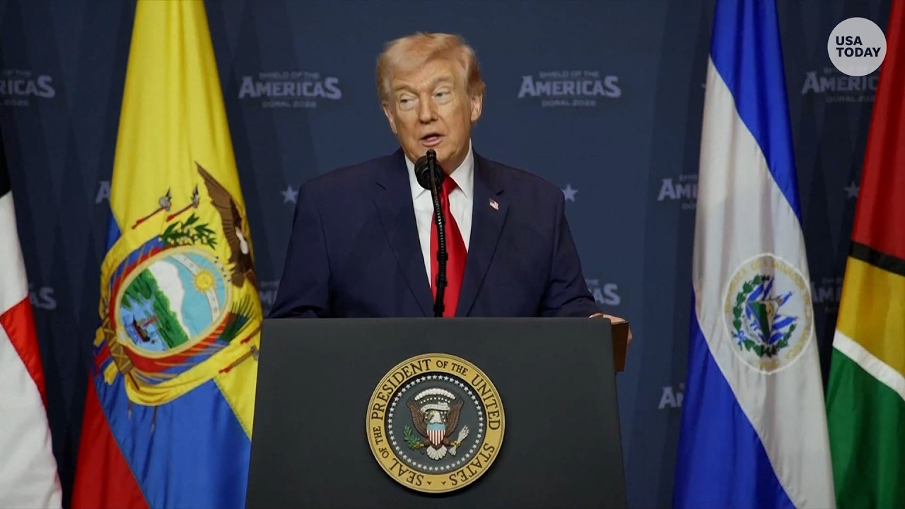 Full Trump speech at 'Shield of the Americas' summit aimed at taking on cartels