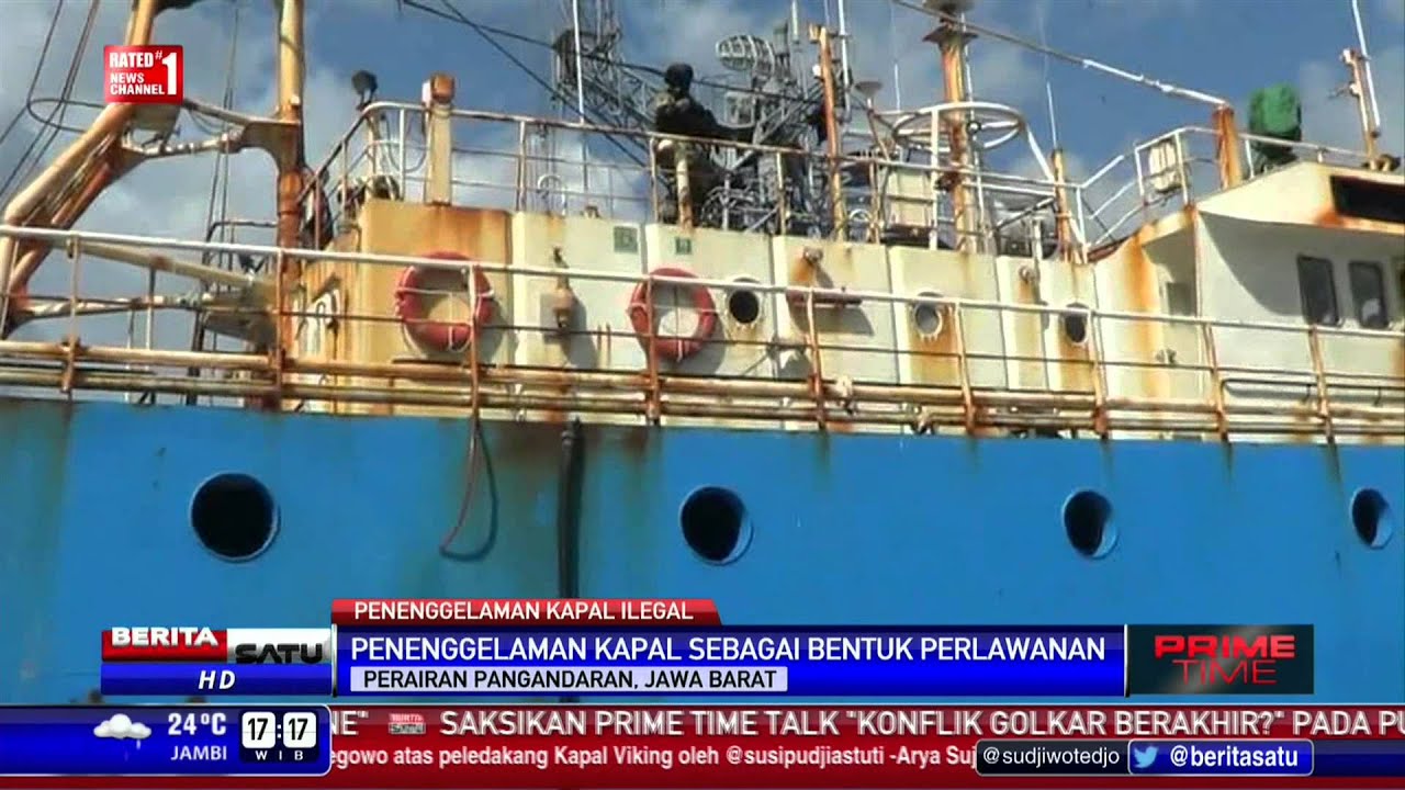 Kapal FV Viking Ditenggelamkan Setengah Badan