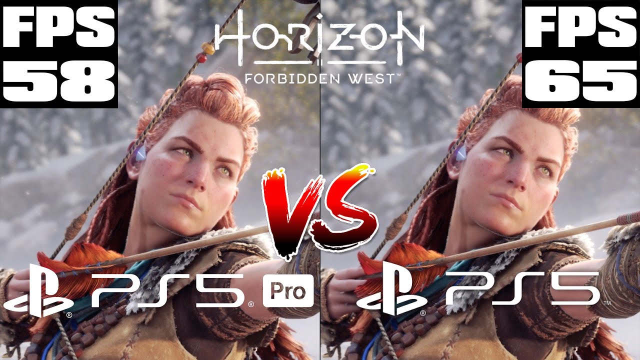 Horizon Forbidden West - PS5 Pro vs PS5 - Performance FPS Better on PS5 - Better Picture On PS5 Pro