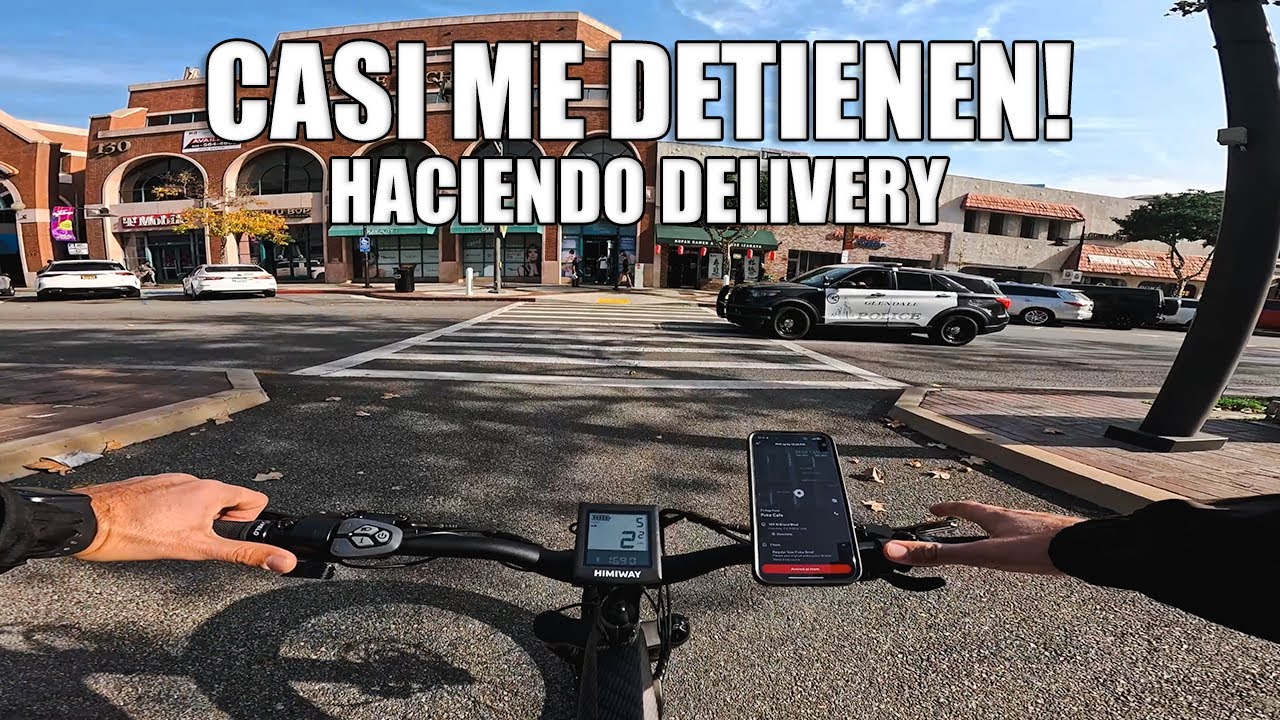 POR POCO ME DETIENE LA CHOTA , HACIENDO DELIVERY...