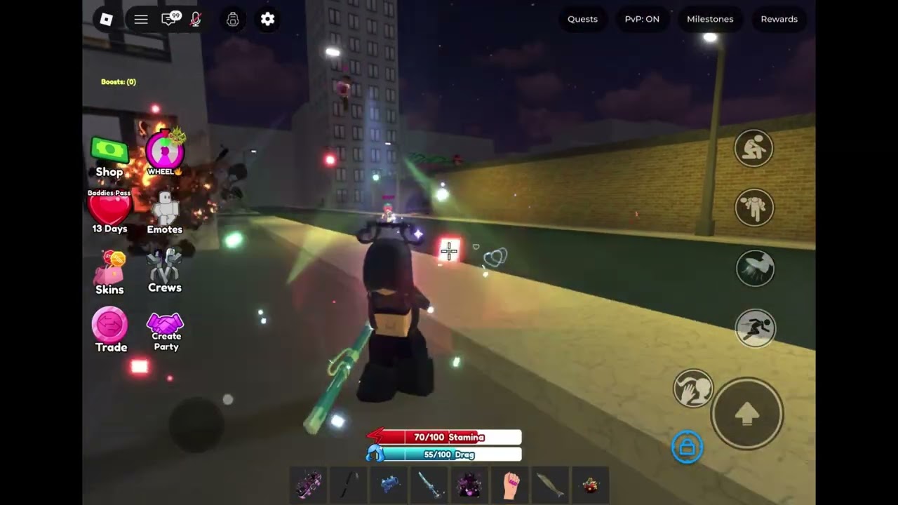 Troll with dance bomb and freeze gun