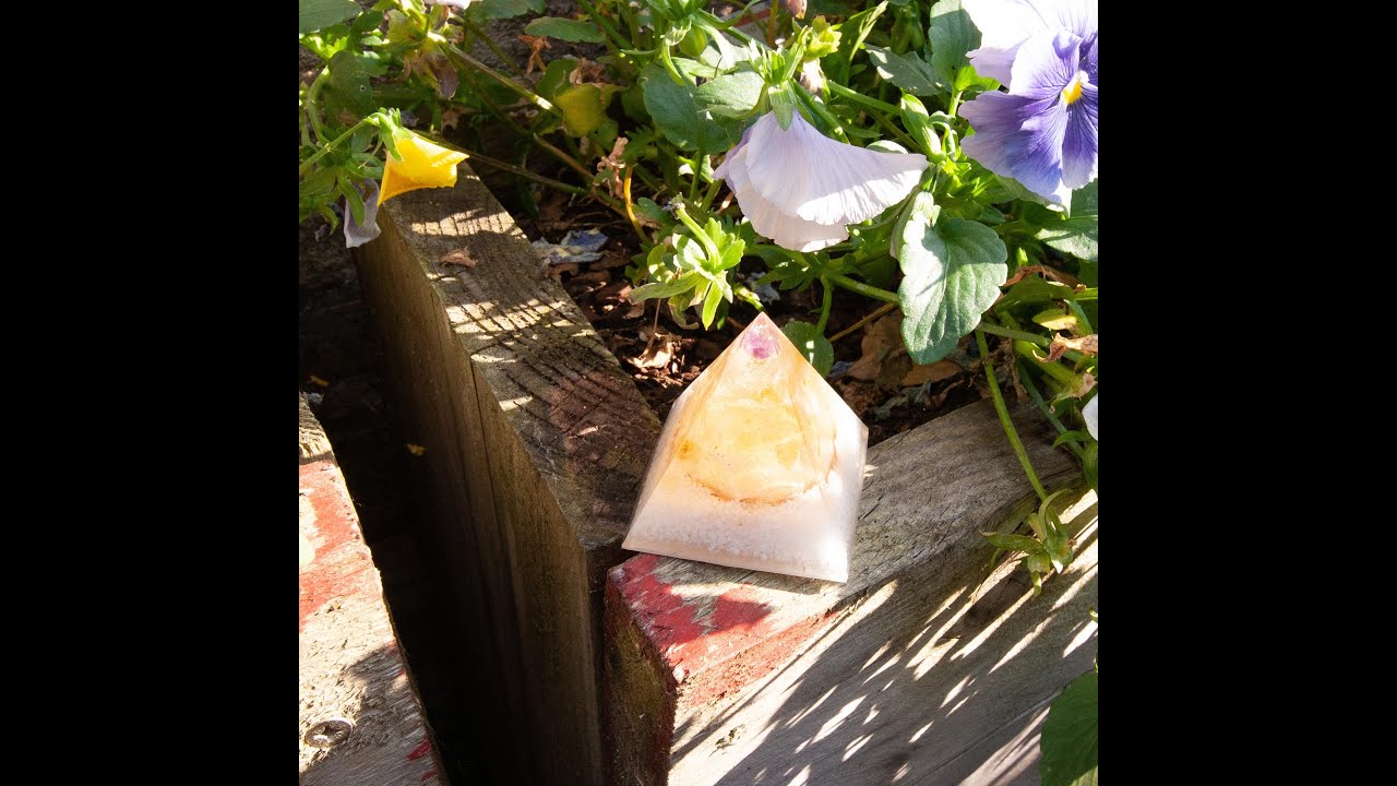 Manifestation Orgone Pyramid - uniquely crafted by Lifeflows.co.uk