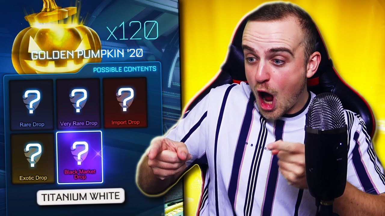 10,000 likes means I am now opening 100+ *BRAND NEW* 2020 Golden Pumpkins in Rocket League!