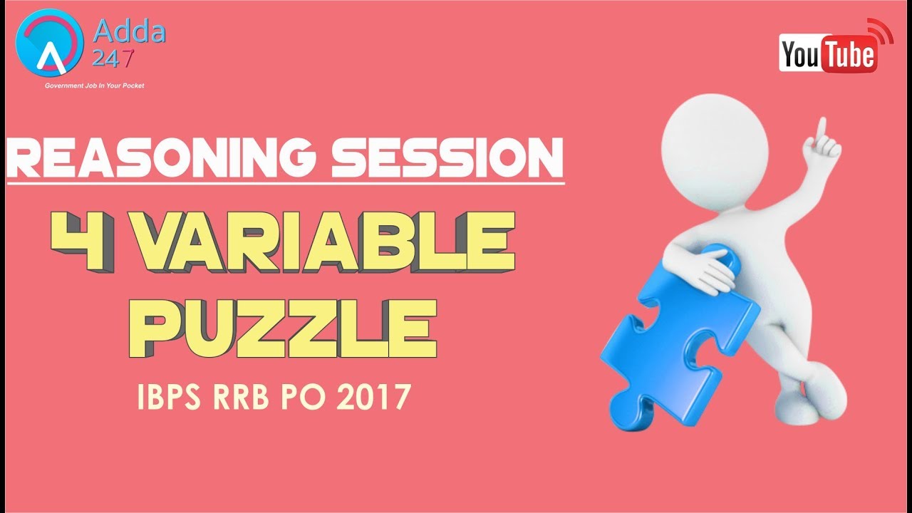 IBPS RRB PO | 4 Variable Puzzle | Reasoning Tricks |  Online Coaching for SBI IBPS Bank PO