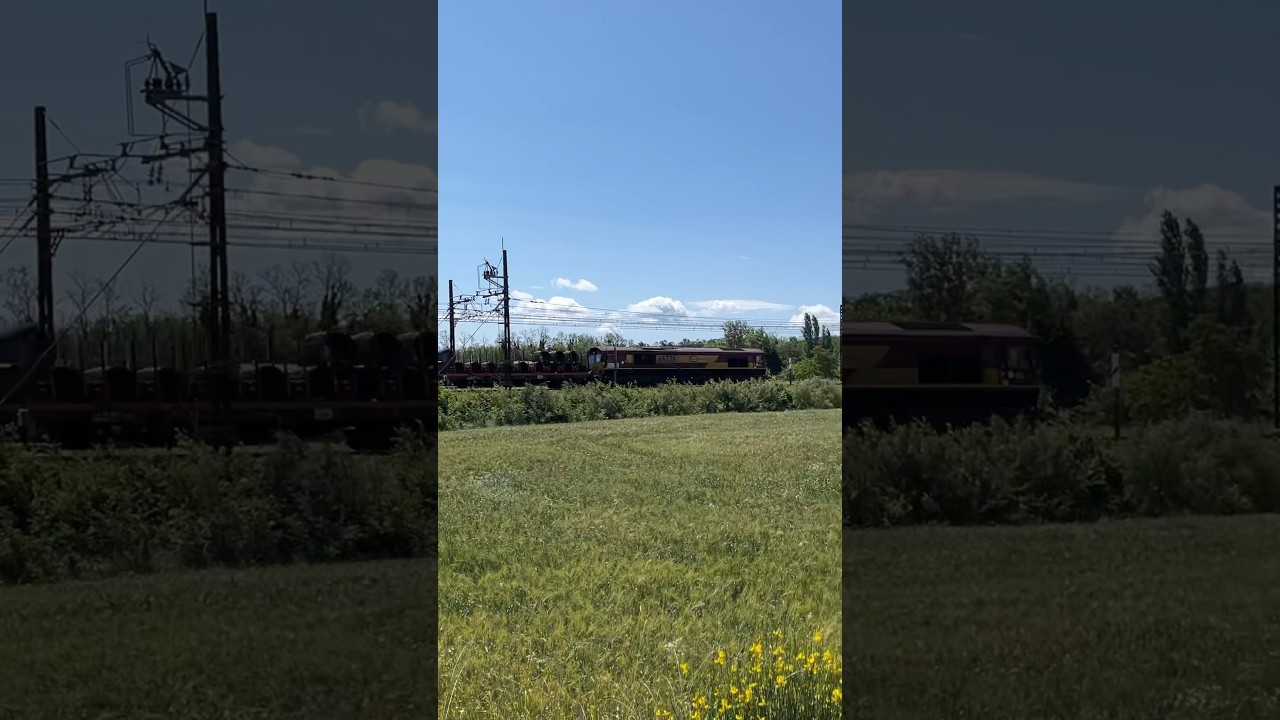 66226 EMD class 66 Güterzug zwischen Béziers und Narbonne 