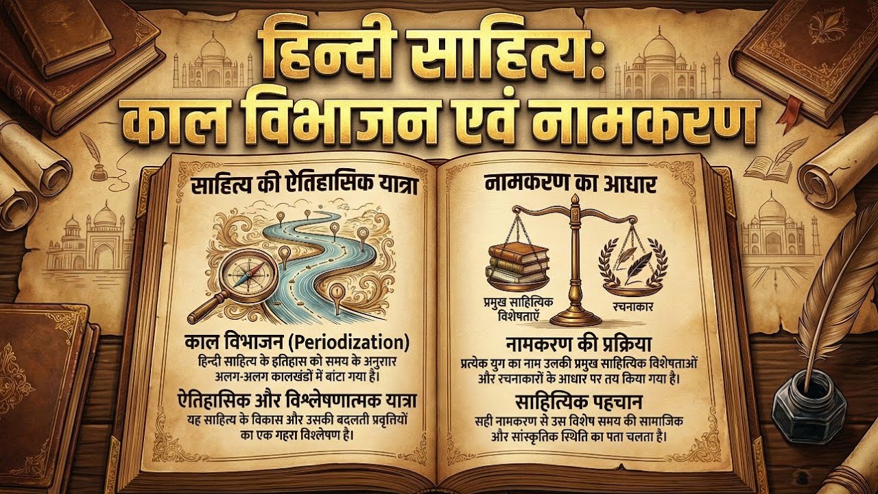हिंदी साहित्य का काल विभाजन  और नामकरण  /Hindi Sahity ka Kaal Vibhajan our Namkaran 