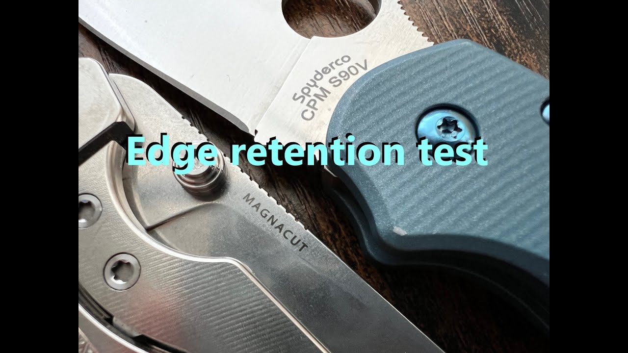 S90V vs Magnacut an edge retention test ✏️