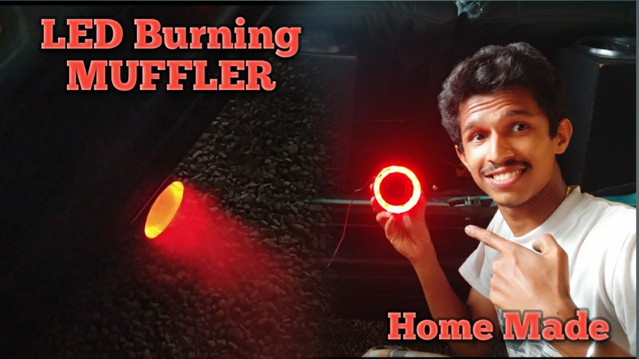 Kerala's First LED Burning Muffler in Maruti 800 ( Home Made ) Unique Malayalam 😎