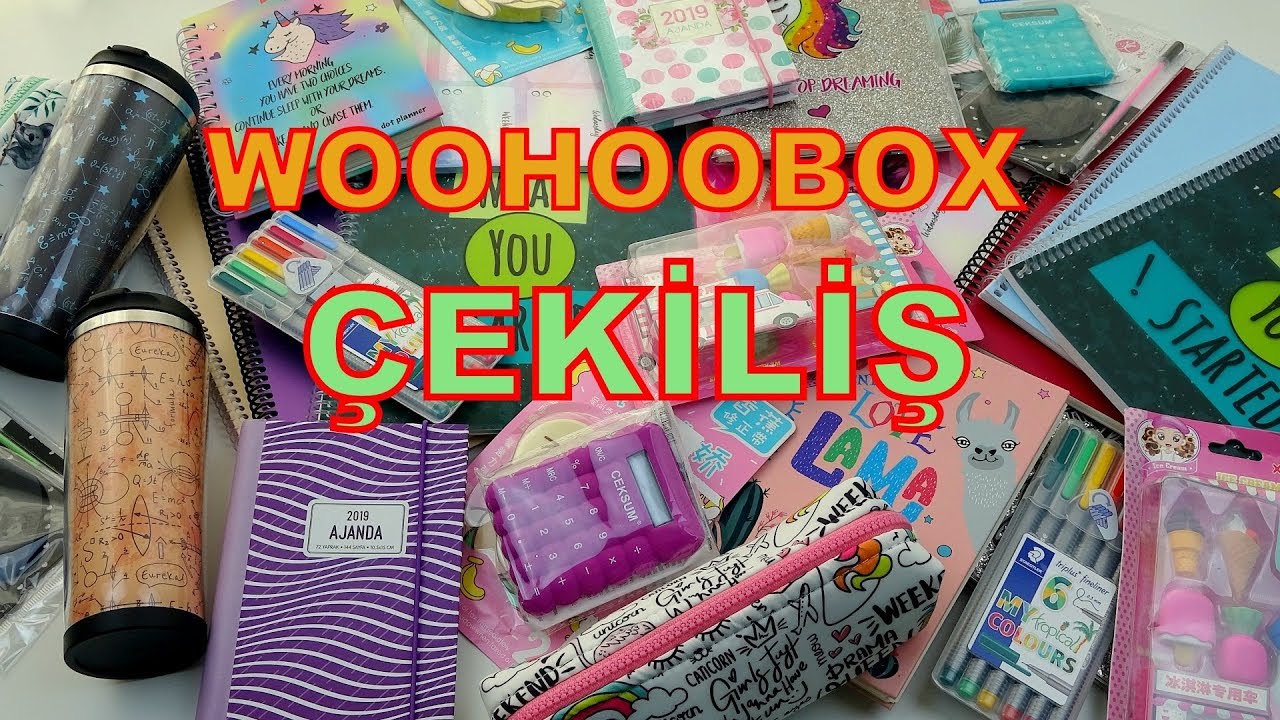 İKİ DEV WOOHOOBOX OKULA DÖNÜŞ KUTUSU AÇTIM! / ( Woohoobox Premium Motivasyon Kırtasiye Çantası)