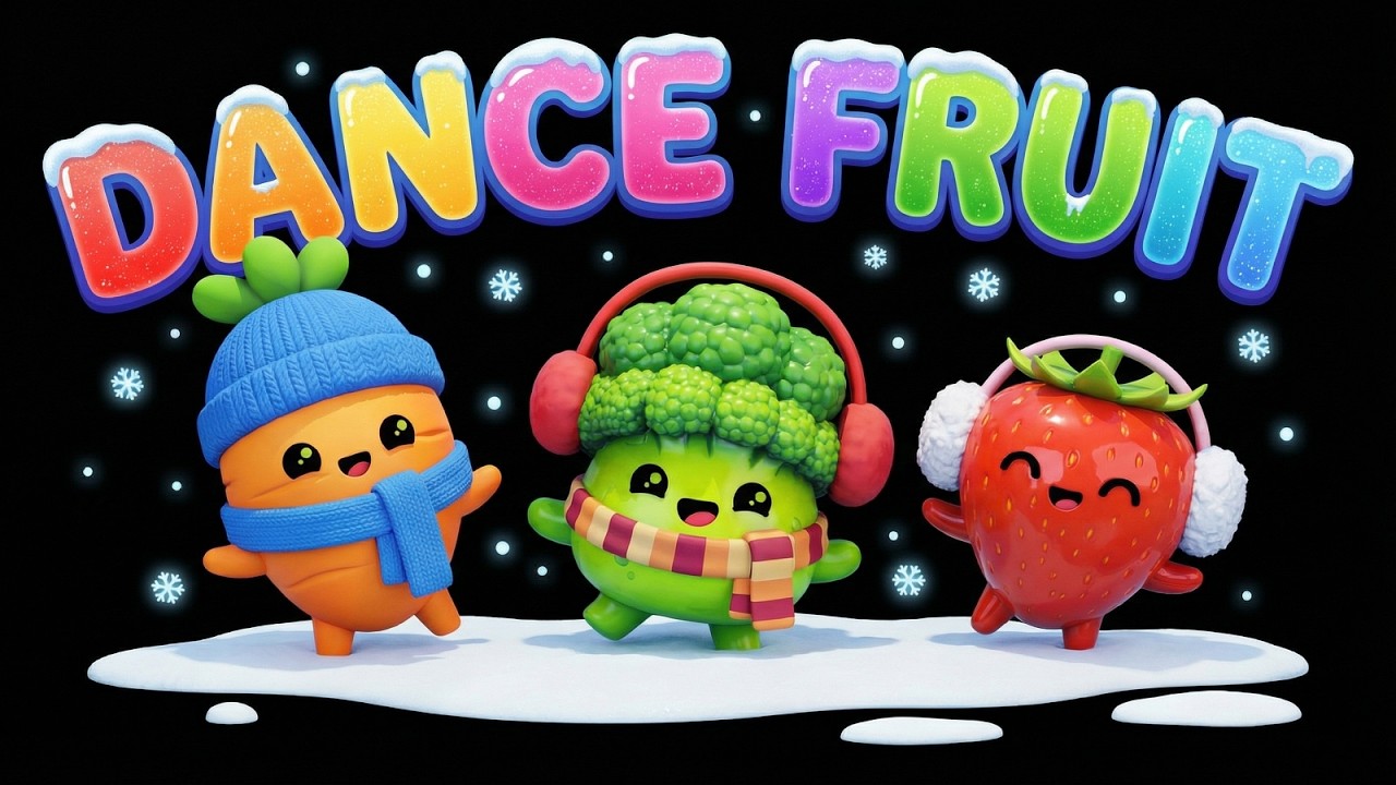 Hey Kimbo Sensory - Vibrant and Cheerful Dance All Fruit & Veggies | Frutas Bailando 🎶