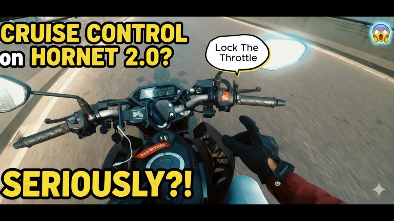 I Put CRUISE CONTROL on my Honda Hornet 2.0?! 😱 (Game Changer)