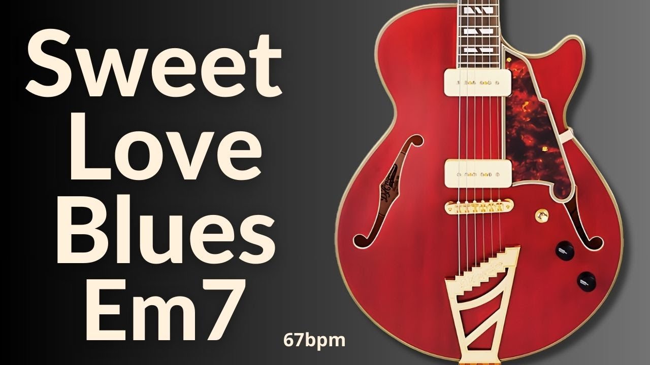 Sweet Love Blues Ballad Guitar Backing Track in B Minor l BT 608