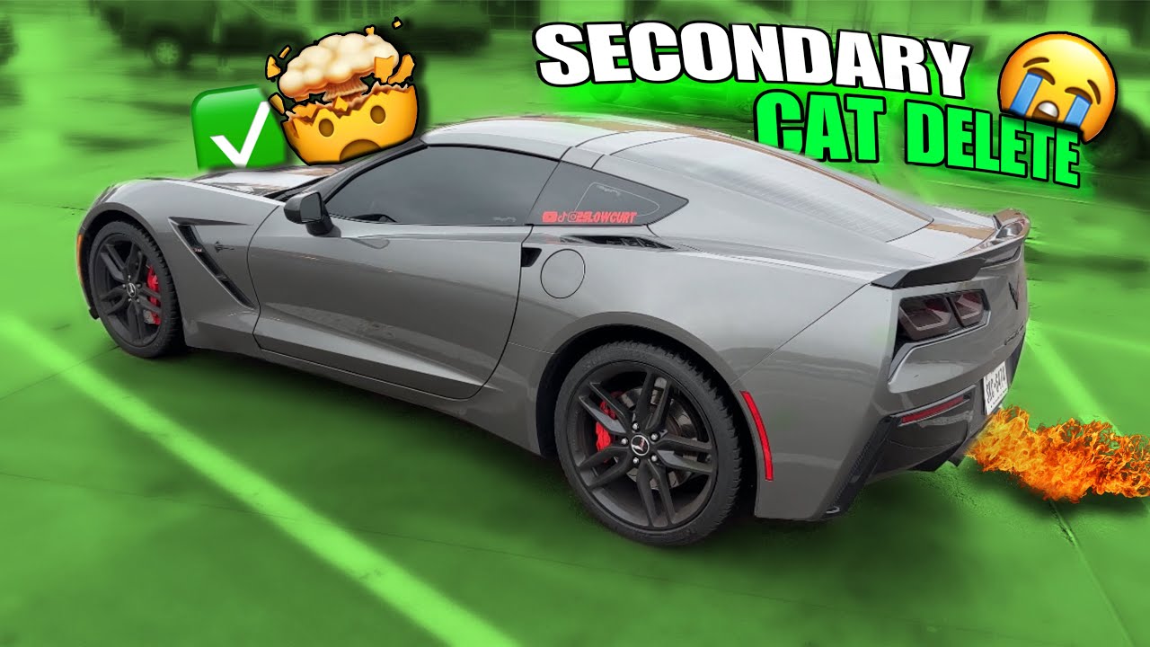 CUTTING THE CATS OF A C7 CORVETTE *LOUD*