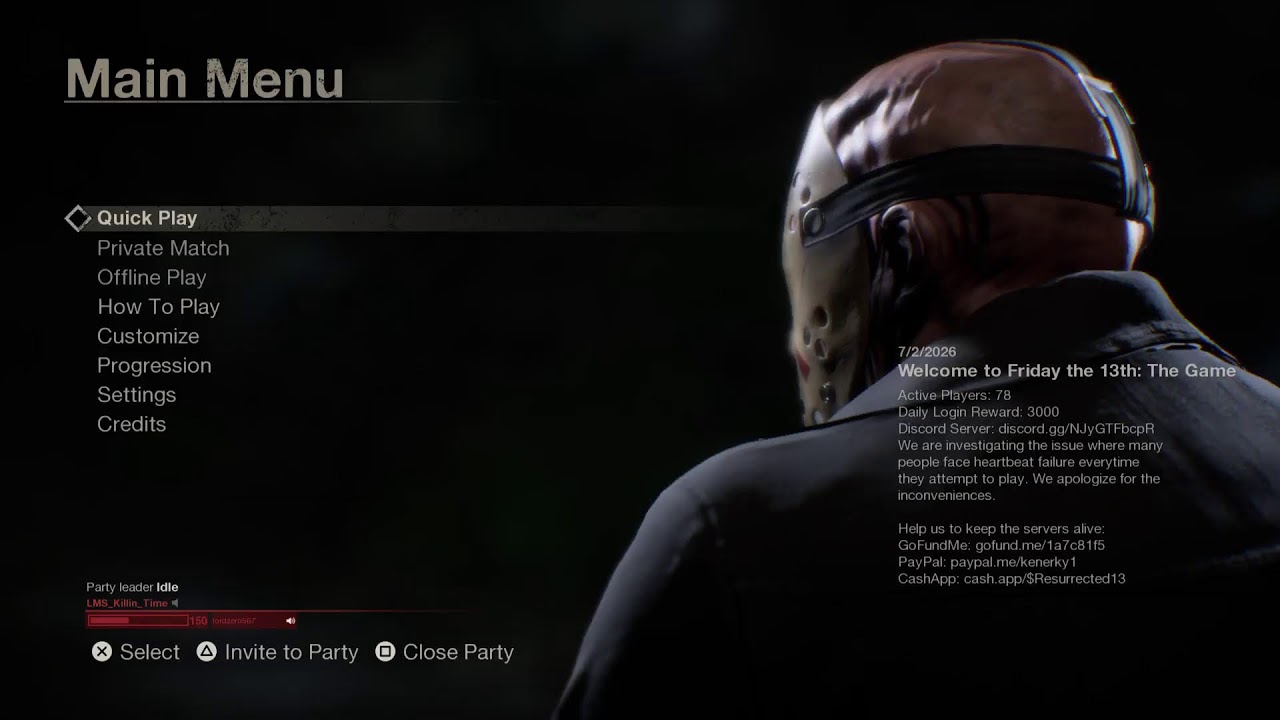 Friday The 13th The Game!! With KillinTime!!!