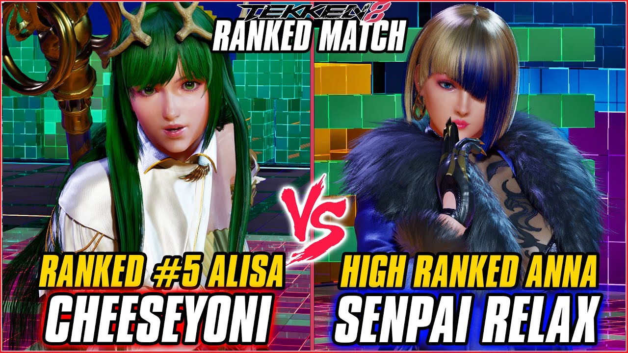 TEKKEN 8 ▰ CHEESEYONI (#5 Ranked Alisa) vs SENPAI RELAX (Anna) ▰ T8 HIGH LEVEL GAMEPLAY