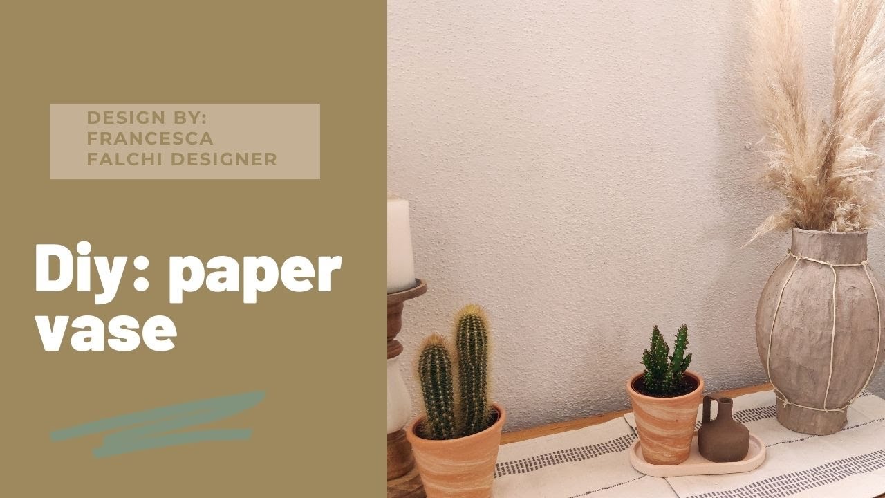 Come creare un vaso di carta