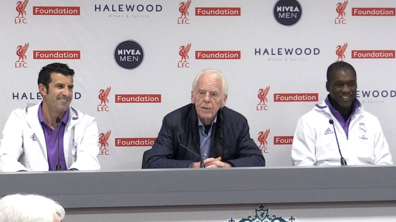 Liverpool 4-3 Real Madrid - Press Conference With Real Madrid Legends Figo, Seedorf & Beenhakker
