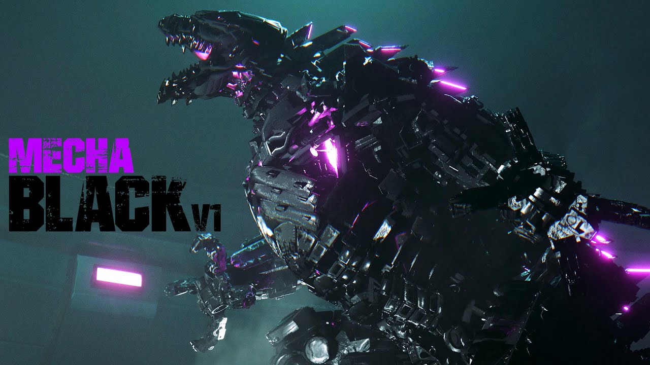 MECHABLACK REVEAL ! Mechagodzilla Black WIP V1