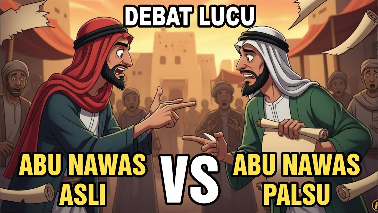 DEBAT LUCU🤣ABU NAWAS ASLI VS ABU NAWAS PALSU | KISAH LUCU ABU NAWAS