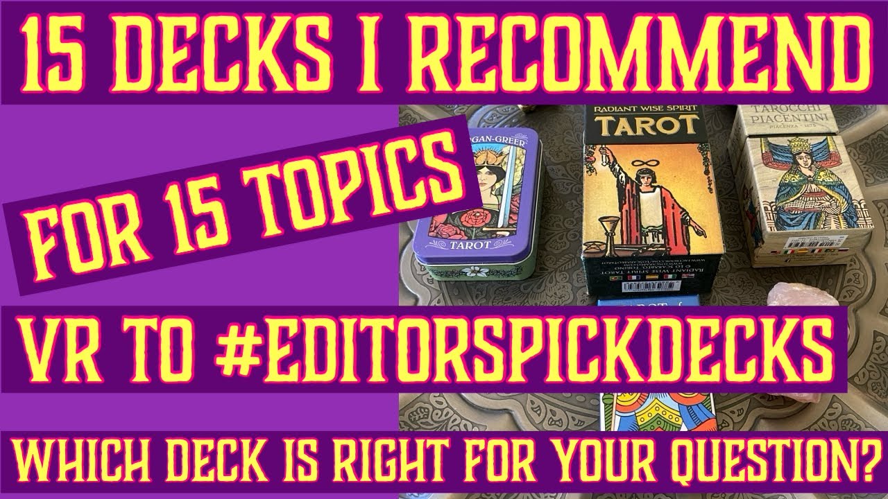 Best Tarot & Oracle Decks for 15 Types of Readings | Decks I Recommend #editorspickdecks