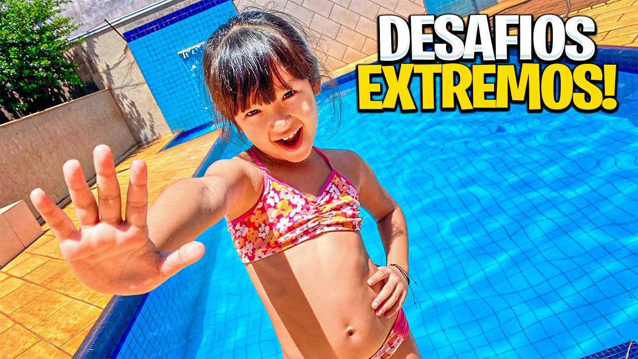 5 DESAFIOS DIF&Iacute;CEIS NA PISCINA!!!