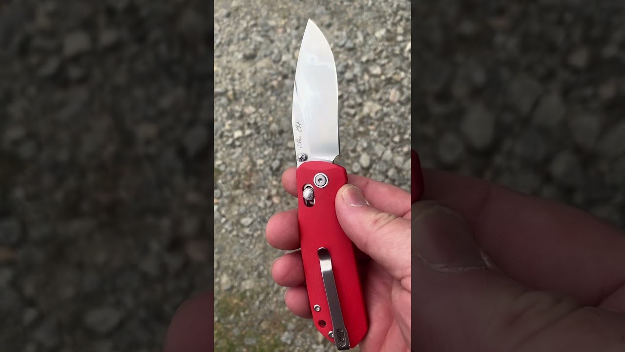 CJRB Maximal Folding Pocket Knife 6.89 inches AR-RPM9 Steel Crossbar Lock Red G10 Handle & Clip