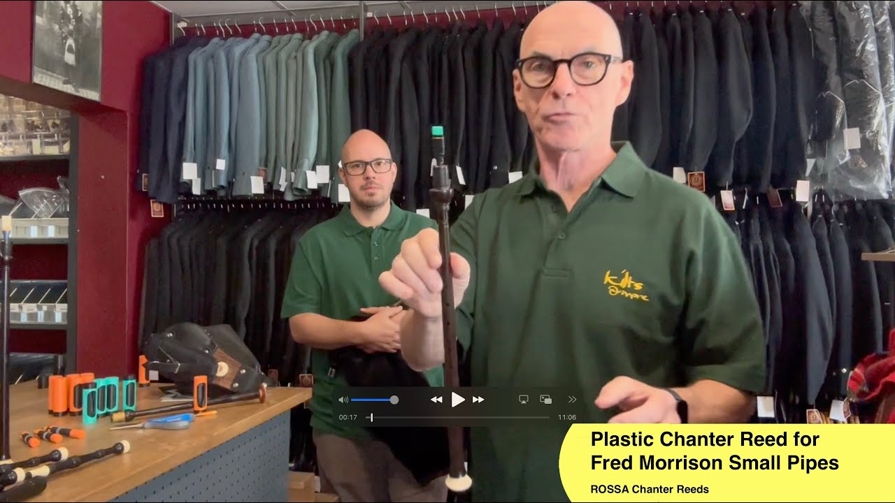 Rossa Plastic Chanter Reed for Fred Morrison Small Pipes