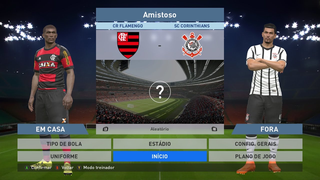 PES 2016 - FLAMENGO VS CORINTHIANS -GAMEPLAY-1080p