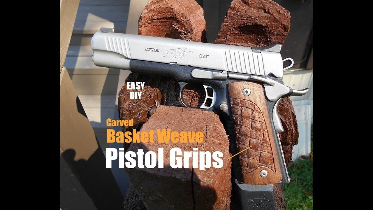 How to make wood Basket Weave Pistol Grips