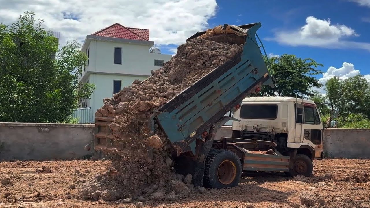 Best job NICELY Activities!! START Landfill IN FLOODED POND By EXPERT Skill DOZER Driver 2