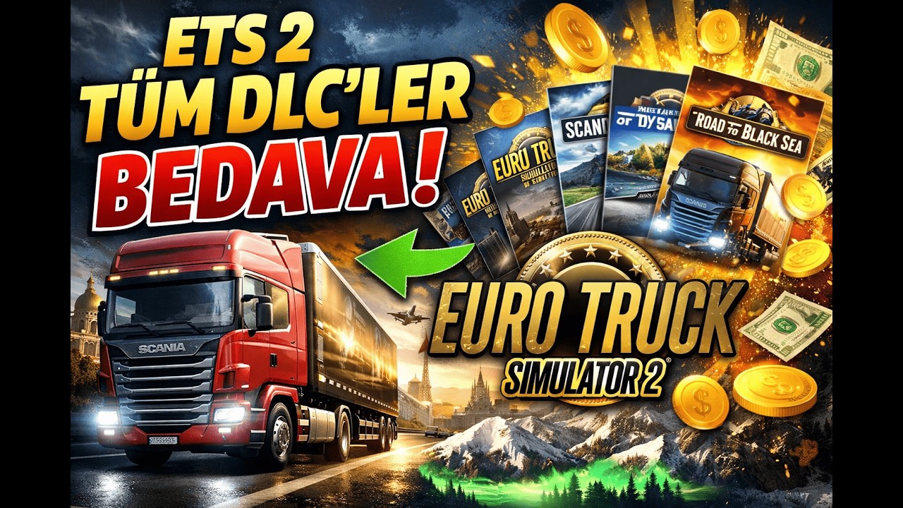 Ets 2 Tum Dlc Ler Nasil Bedava Indirilir/Kurulur✅