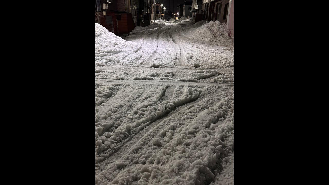 #北海道　#札幌市　ブラックアイスバーンだぁ❄️🥶