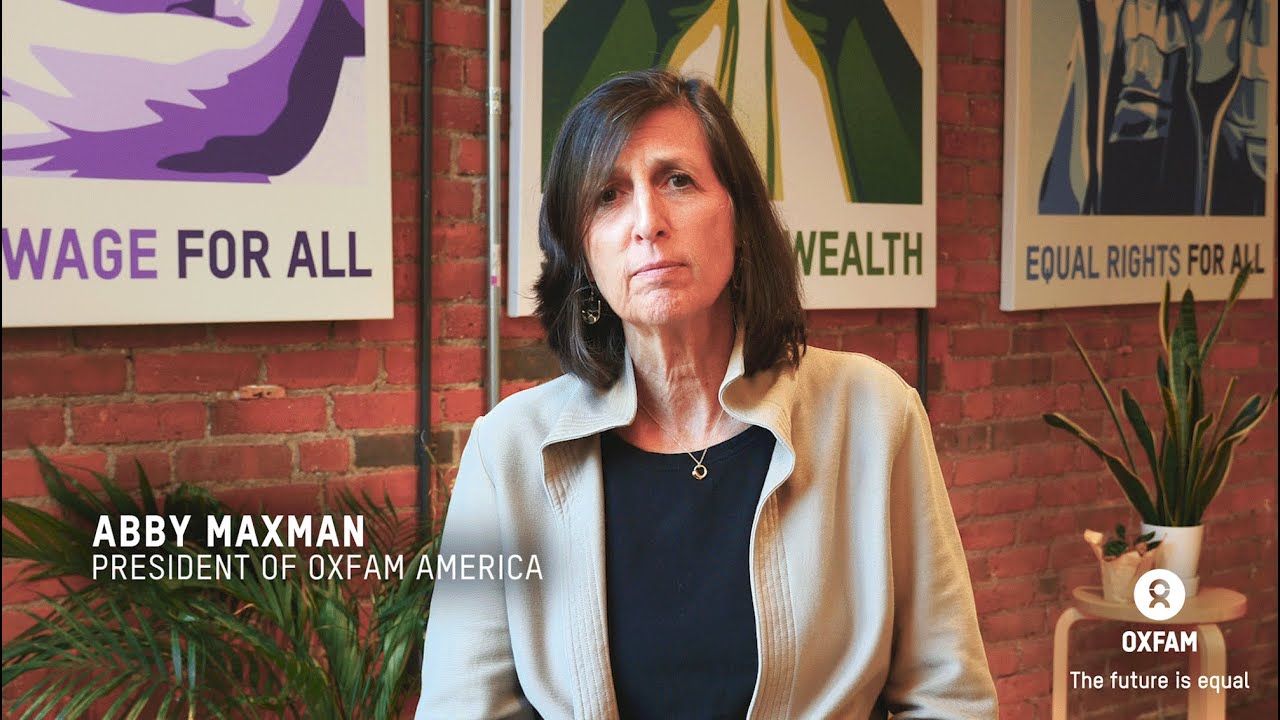 Oxfam America President & CEO Abby Maxman's moment of mourning and call for peace.