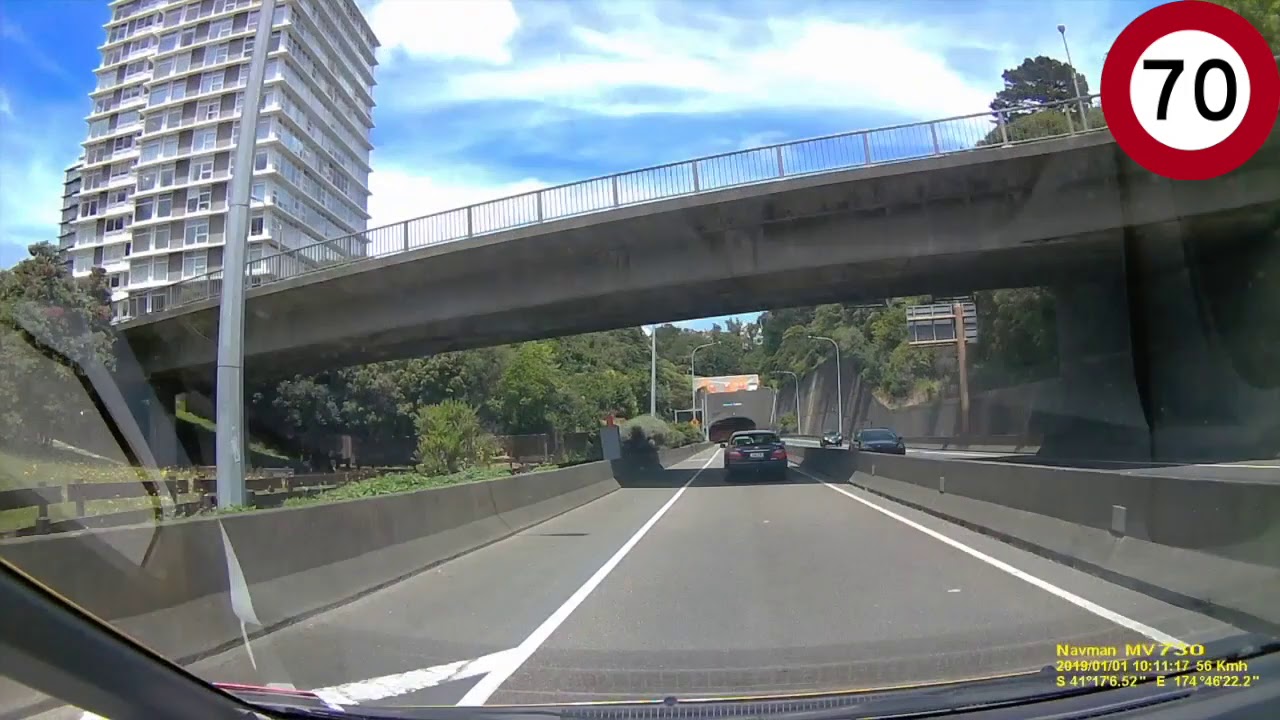 Epuni, Lower Hutt, Wellington to Wellington Airport Drive via SH2 and SH1