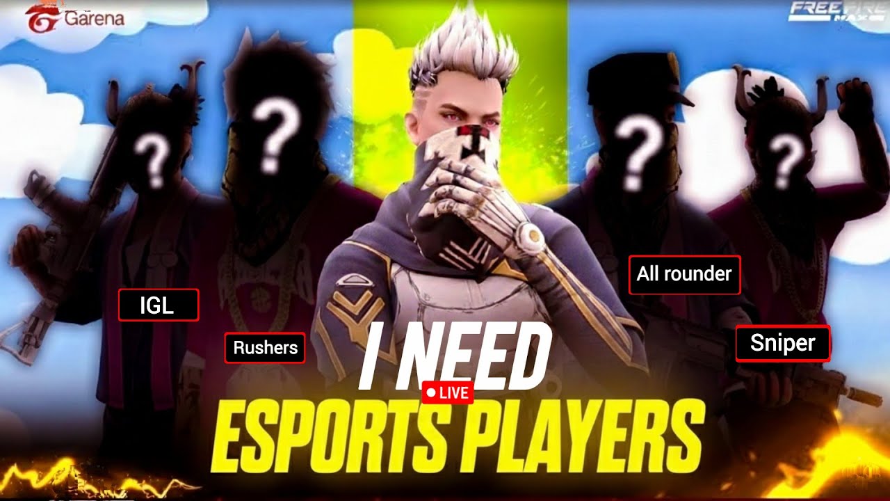 🔴 LIVE: RECRUITING MY ESPORTS SQUAD! (IGL, Sniper, Rusher Needed)