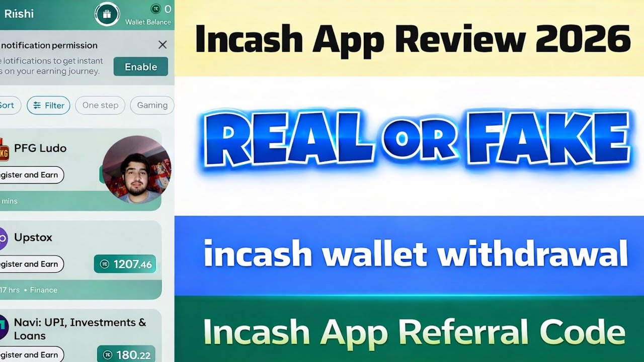 InCash App Real or Fake 2026? Refer Code, Review & Withdrawal Full Truth