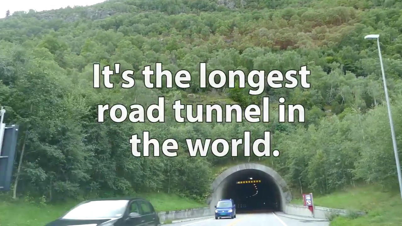 The Lærdal Tunnel - the longest road tunnel in Norway, Europe and the World.