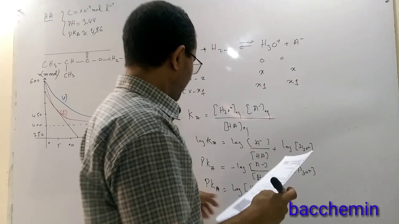 تصحيح وطني 2018  فزياء تمرين تمرين حلماة استر علوم رياضية bacchemin