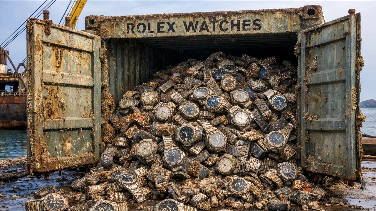 In USA, we discovered rolex watches from the ocean in 1989