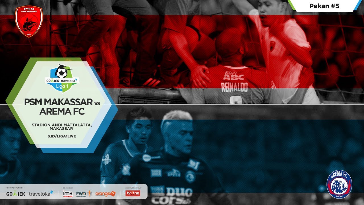 Cuplikan Pertandingan Liga 1 PSM Makassar vs Arema FC 10 Mei 2017