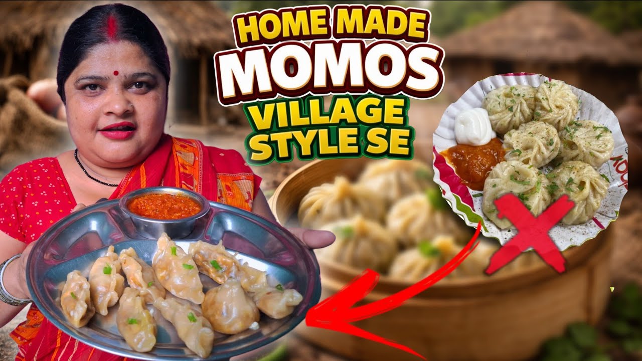 Bihar Ka Swad, Mithilanchal Special Paneer Momos & Teekhi Chutney. | Home Made Momos Veg 