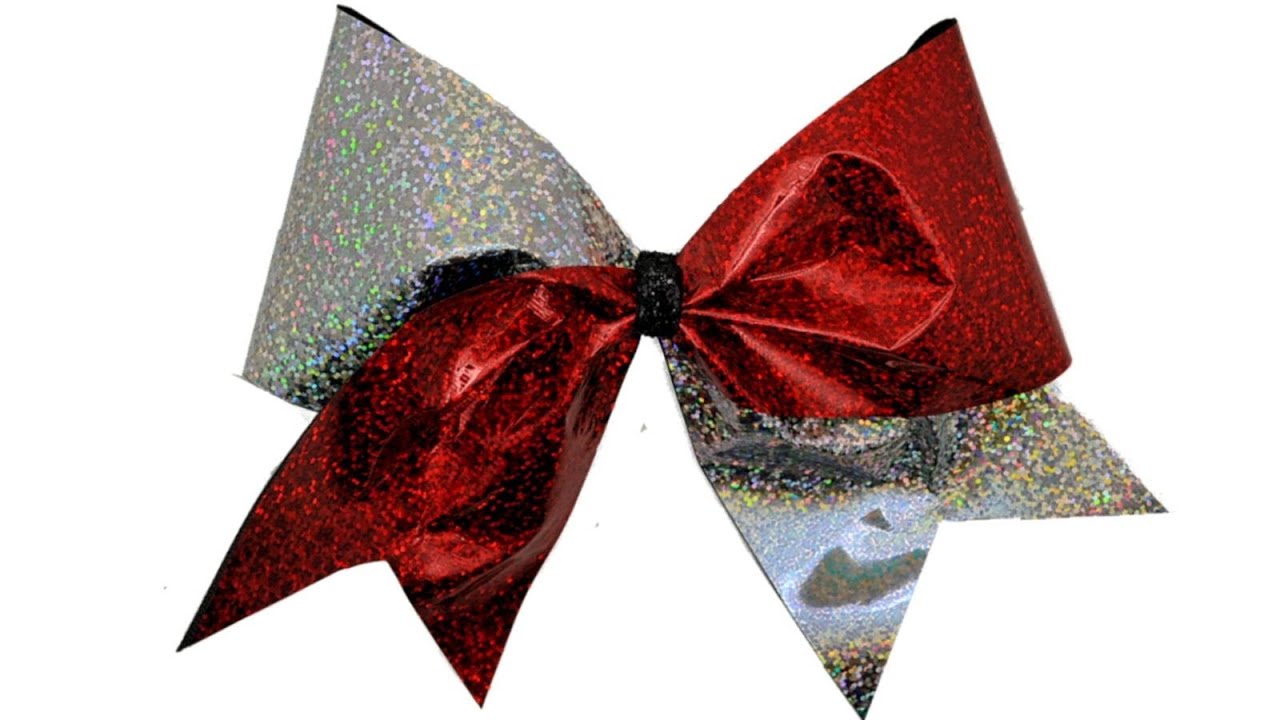 How To Make A Holographic Cheer Bow - DIY