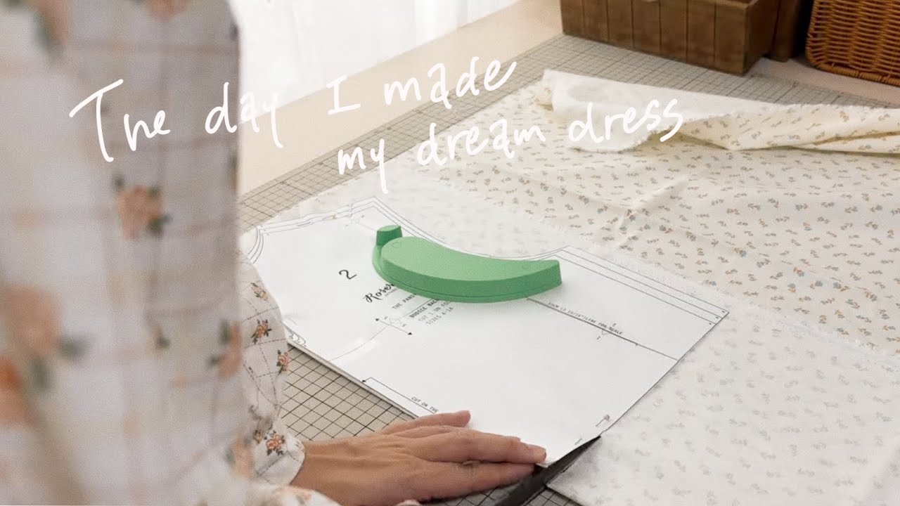 新しいワンピースを縫ったり噂のハンバーグをあたふたと作る主婦の日常┃塩チョコパンとはちみつミルクパン【 daily vlog 】