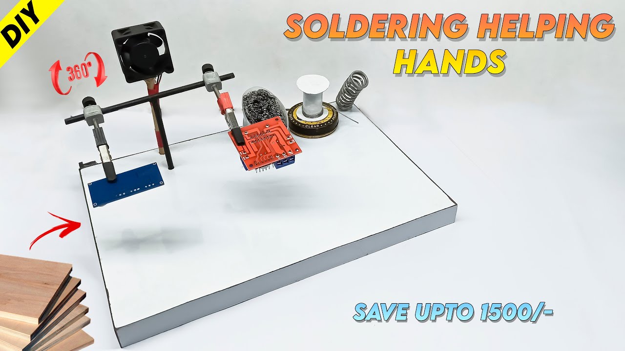 How to make soldering helping hands | DIY soldering helping hands