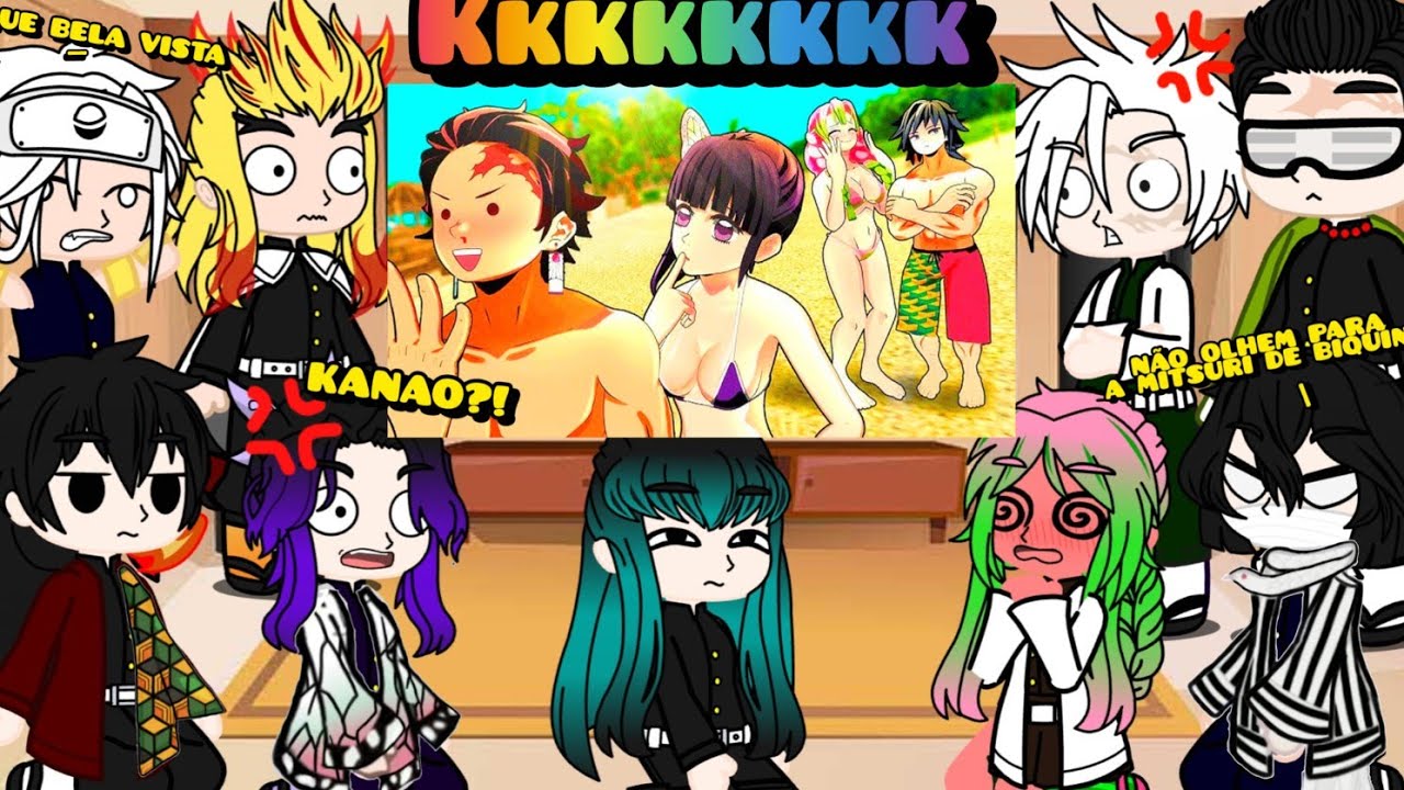 Hashiras react Tanjiro com CIÚMES da Kanao na Praia do Demon Slayer VR😂❤️ Kkkkkkk