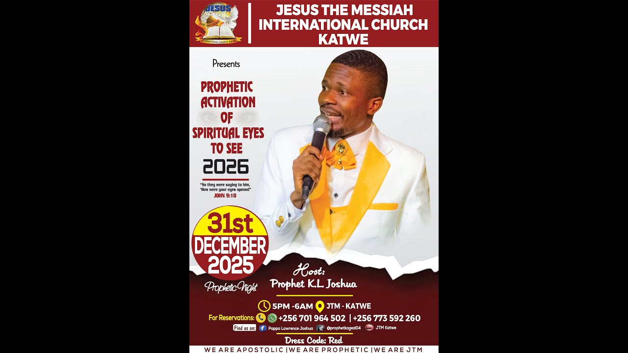 OVERNIGHT31/DECEMBER /2025 WE ARE APOSTOLIC #WE ARE PROPHETIC