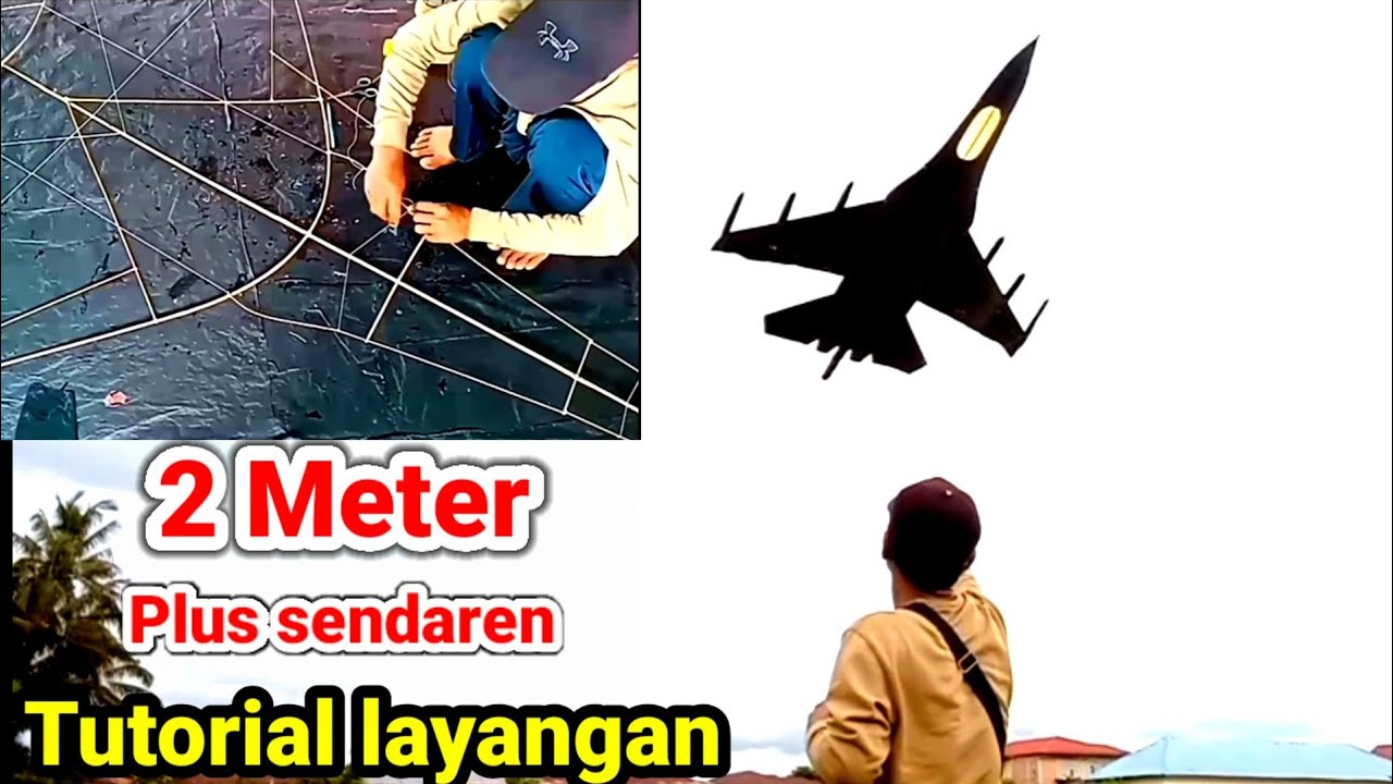 Cara Membuat Layang layangan pesawat tempur mirip asli