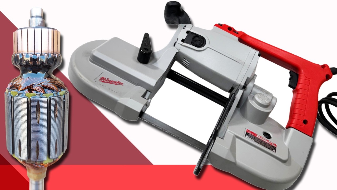 Ленточная пила Milwaukee 6230 (переоборудование под напряжение 220 В)